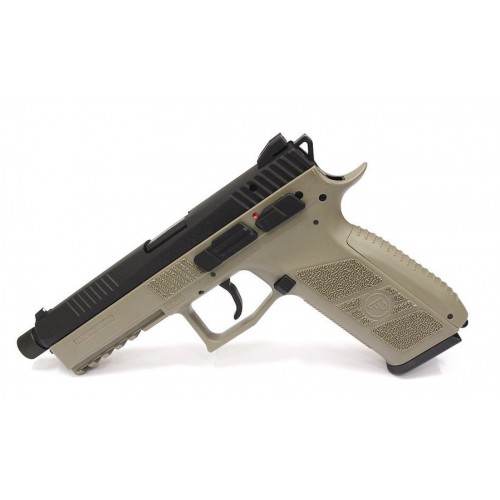 Strajkbolnyj Pistolet Kj Cz P 09 Co2 Blowback 14mm Barrel Tan Kjw