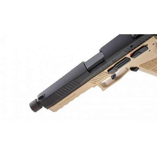 Strajkbolnyj Pistolet Kj Cz P 09 Co2 Blowback 14mm Barrel Tan Kjw