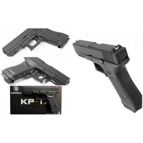 Model Pistoleta Glock 17 Kp 17 Gbb Metall Chernyj Grin Gaz Kjw