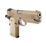 Страйкбольный пистолет WE COLT М1911А1 Desert Warrior 4.3 with Rail Tan WE-E011-TN