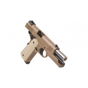 Страйкбольный пистолет WE COLT М1911А1 Desert Warrior 4.3 with Rail Tan WE-E011-TN