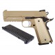 Страйкбольный пистолет WE COLT М1911А1 Desert Warrior 4.3 with Rail Tan WE-E011-TN