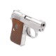 Страйкбольный пистолет WE COLT .25 Silver метал, Blow Back WE-CT001-SV