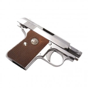 Страйкбольный пистолет WE COLT .25 Silver метал, Blow Back WE-CT001-SV