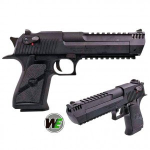 Страйкбольный пистолет WE DESERT EAGLE L6, металл, рельсы, черный WE-950509