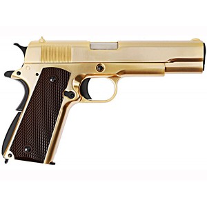 Страйкбольный пистолет WE COLT M1911А1, металл, золоченый, WE-E007