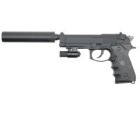 KJW M9 A1 GBB, CO2, черный, металл, рельса, ствол с резьбой