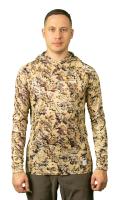 Лонгслив с капюшоном PRIDE Ocelot камыш [NOVATEX]