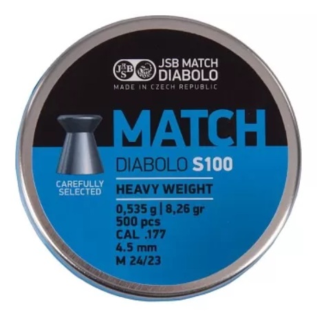 Пульки JSB Blue Match S 100 к.4,50мм, 500шт./уп. арт.: JSBBM0535