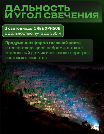 Фонарь Nextorch SAINT TORCH 30V2.0 поисковый