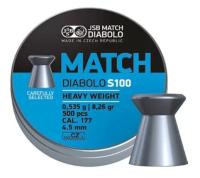 Пульки JSB Blue Match S100 кал. 4,49мм, 0,535г