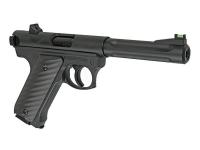 Страйкбольный пистолет Ruger MK2, CO2, черный (KJW)