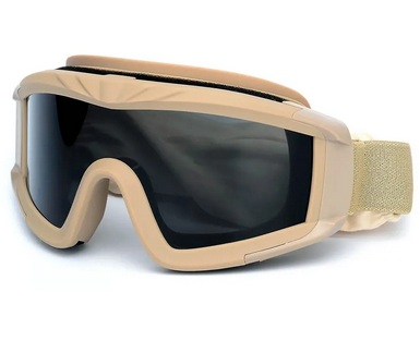 Очки защитные Tactical JY026 3 сменные линзы [STRIKE GEAR]