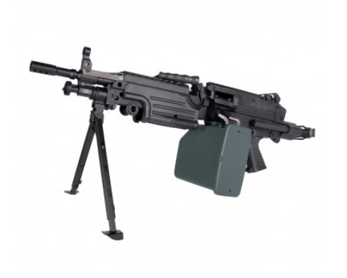 Страйкбольный пулемет (A&K) M249 Para (Пластик ABS) Black 249-PARA(P)
