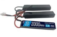 АКБ BlueMAX 11.1V Lipo 3300mAh 20C triple 3x (19x21x128)