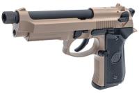 Страйкбольный пистолет KJW M9 A1 GBB, GAS, TAN, металл, рельса