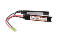 Аккумулятор Li-po 1100H20С mAh 7.4V двухлепестков