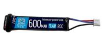 АКБ BlueMAX 600mAh Lipo 7.4V AEP (для электропистолетов) 3.7 x 24.3 x 81.3mm