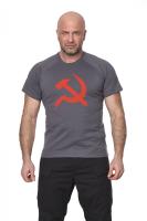 Футболка 7.62 "USSR" (СССР) (хлопок, серый) [NOVATEX]