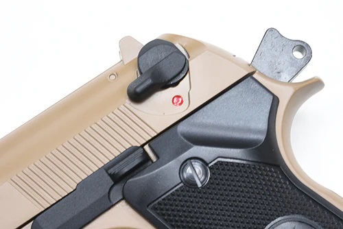 Страйкбольный пистолет KJW M9 A1 GBB, GAS, TAN, металл, рельса
