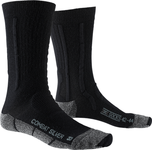 Носки X-SOCKS® COMBAT SILVER цвет Black/Stone Grey Melange