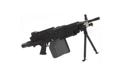 Страйкбольный пулемет (A&K) M249 Para Black металл