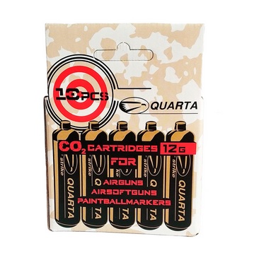 Баллончики CO2 "Quarta", 12г, (упаковка 10 шт.)