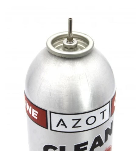 Газ страйкбольный Azot Clean Line Pure GAS 900мл без силикона 0% (мет.клапан)