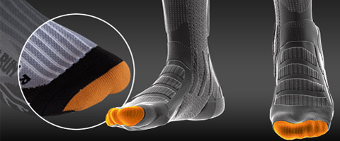 Носки X-SOCKS® COMBAT SILVER цвет Black/Stone Grey Melange