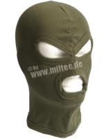 Miltec балаклава 3 отверстия cotton олива (тонкая)