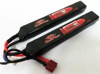 Аккумулятор 3000mah 7.4V 20C 2x(128x21x17.5)мм (Storm Power)