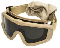 Очки защитные Tactical JY026 3 сменные линзы [STRIKE GEAR]