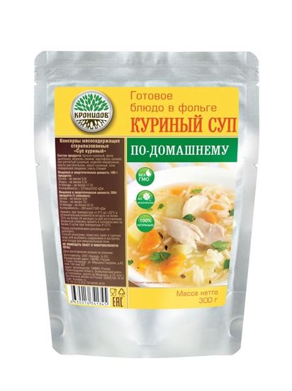Консервы мясосодержащие стерилизованные «Суп куриный» (КРОНИДОВ)