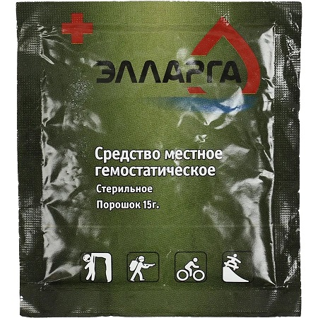 Средство гемостатическое "Элларга" порошок 3 г.