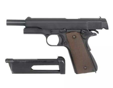 Страйкбольный пистолет KP-1911 CO2 металл, блоубэк [ KJW ]