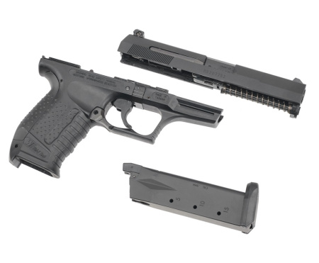 Страйкбольный пистолет WE Walther P99 черный, CO2