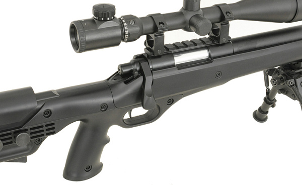 WELL модель снайперской винтовки MB12A Spring BK