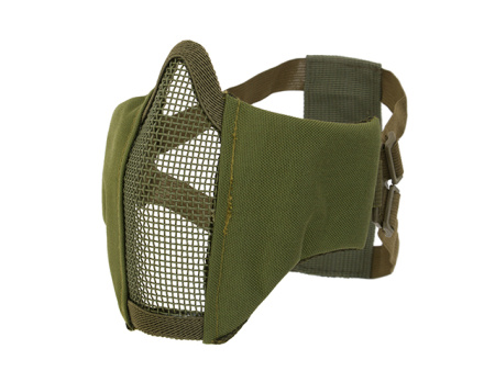 Маска на нижнюю часть лица, ткань+сетка Olive Green (AS-MS0061OD)