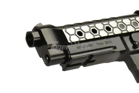 Страйкбольный пистолет WE M92 Hex cut dual tone