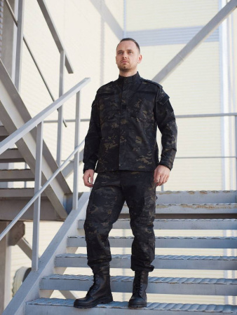 Униформа США покроя ACU A.C.M. Black Multicam китель, штаны