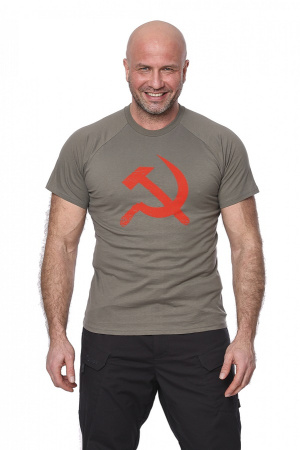 Футболка 7.62 "USSR" (СССР) (хлопок, олива) [NOVATEX]