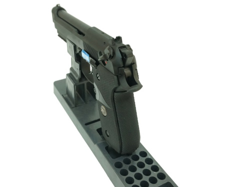 Страйкбольный пистолет WE Beretta M92F CO2, черный, Weaver, WE-M008-CO2