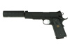 KJW COLT M1911 M.E.U. GBB, СО2, черный, металл, резьба на стволе