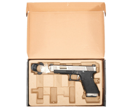 Страйкбольный пистолет WE Glock-34 G-Force, черная рамка