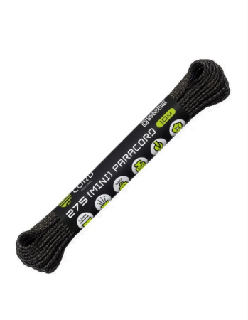 Паракорд 275 (мини) CORD nylon 10м RUS (black snake)