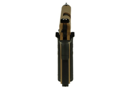 Страйкбольный пистолет KJW COLT M1911 M.E.U. GBB, GAS, TAN, металл, резьба на стволе - KP-07-TBC.GAS TAN