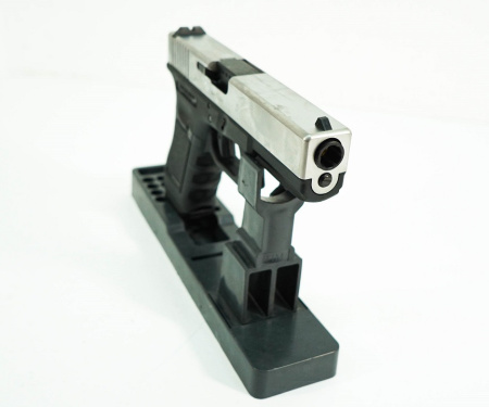 Страйкбольный пистолет WE Glock 19 Gen. 3 GBB, металл, хромированный WE-G003A-SV