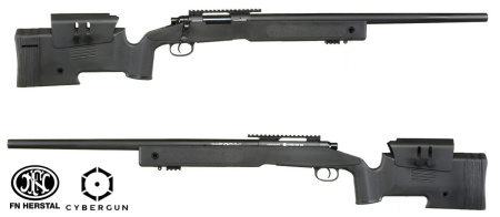 Страйкбольная винтовка FN SPR A2 Black Bolt, Metal [CYBERGUN]