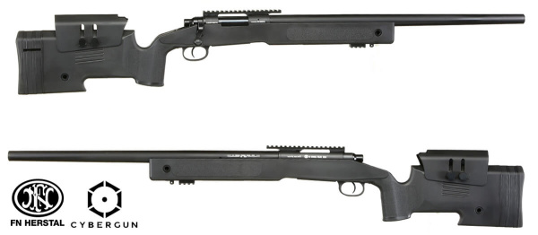 Страйкбольная винтовка FN SPR A2 Black Bolt, Metal [CYBERGUN]