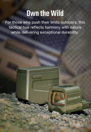 Коллиматорный прицел Osight S Olive Green (RMSc) кр. точка